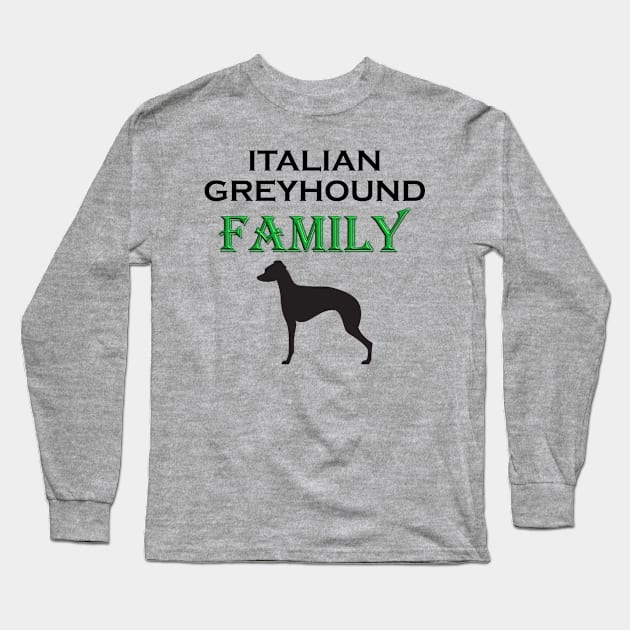 Italian Greyhound Family Long Sleeve T-Shirt by Opus TShirt